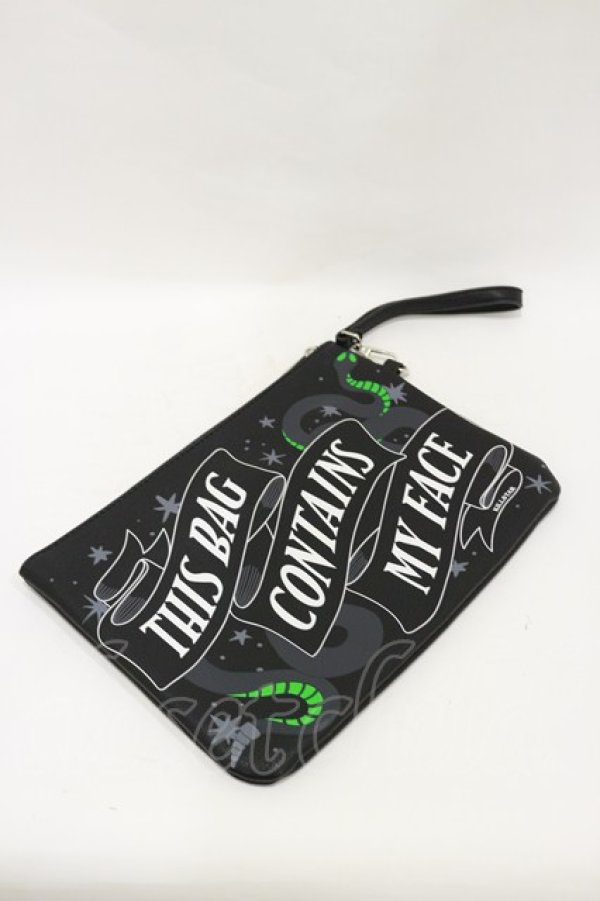 画像1: KILL STAR / Toiletry bag  黒 H-25-07-10-002-SL-BG-KB-ZH (1)