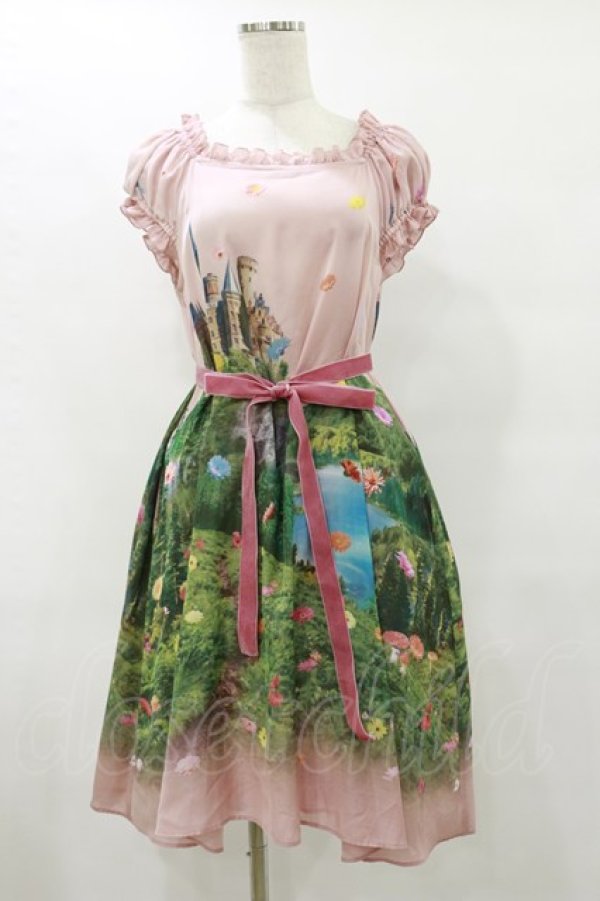 画像1: Jane Marple / Dreamy Dreamのスモックドレス  サンセット（ピンク） H-25-07-10-069-JM-OP-KB-ZH (1)