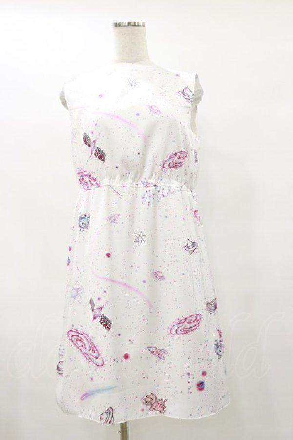 画像1: MILK / COSMOワンピース  ホワイトベース H-25-07-10-071-ML-OP-KB-ZH (1)