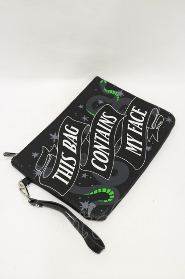 画像2: KILL STAR / Toiletry bag  黒 H-25-07-10-002-SL-BG-KB-ZH (2)