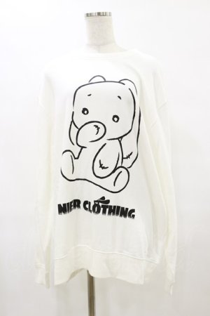画像: NieR Clothing / プリントSWEAT  2XL 白 H-25-07-10-014-PU-TO-KB-ZH