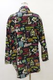 画像2: HYSTERIC GLAMOUR / 総柄シャツ free 黒 H-25-07-10-019-PU-BL-KB-ZH (2)