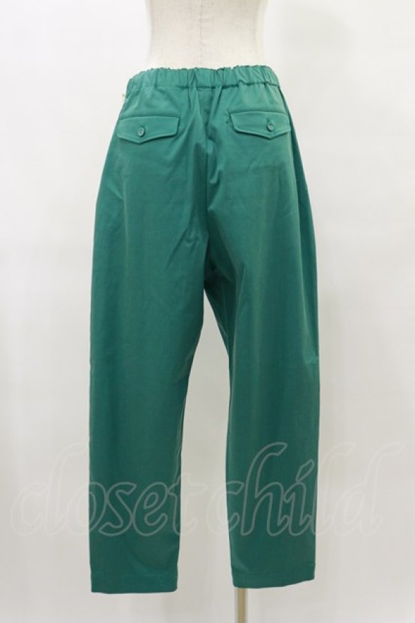 画像2: Jane Marple Dans Le Salon / Glossy twill tapered pants  グリーン H-25-07-10-028-JM-PA-KB-ZH (2)