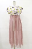 画像1: MILK / ハニーレモン TEE dress  ピンク H-25-07-10-005-ML-OP-KB-ZH (1)