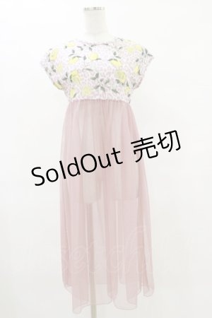 画像: 【SALE】MILK / ハニーレモン TEE dress  ピンク H-25-12-15-1025-ML-OP-KB-ZT043