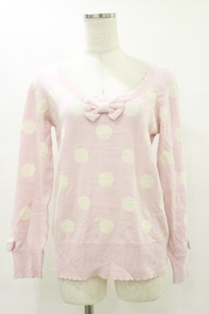 画像: Angelic Pretty / POPドットセーター Free ピンク H-25-07-11-044-AP-TO-NS-ZH