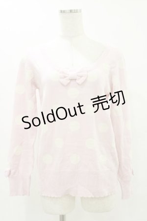 画像: Angelic Pretty / POPドットセーター Free ピンク H-25-07-11-044-AP-TO-NS-ZH