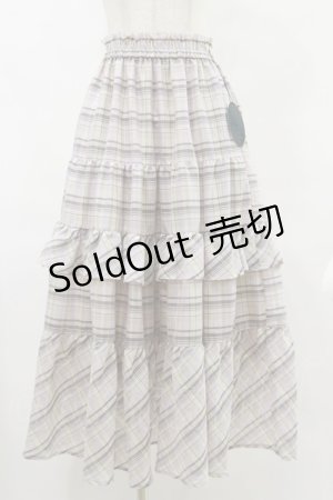 画像: an another angelus / チェックティアードロングスカート Free LAV×WH H-25-07-11-051-CA-SK-NS-ZH