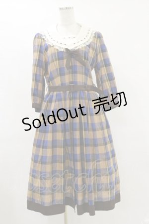 画像: Innocent World / パトリシアワンピース M ブラウン×ベージュ H-25-07-11-056-IW-OP-NS-ZH