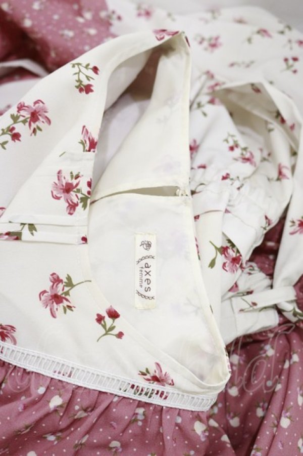 画像4: axes femme / 花柄切替ワンピース M ピンク H-25-07-11-065-AX-OP-NS-ZH (4)