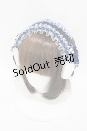 画像: Atelier Beatrice / ヘッドドレスカチューシャ  ネイビー H-25-07-11-1001-GO-AC-KB-ZH