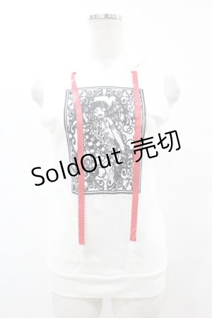 画像: PEACE NOW / うさみみノースリーブトップス  白 H-25-10-24-038-PU-TO-KB-ZH