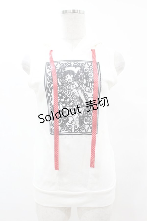 画像1: PEACE NOW / うさみみノースリーブトップス  白 H-25-10-24-038-PU-TO-KB-ZH (1)