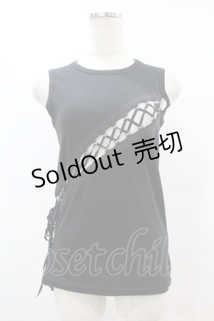 画像: BPN / 縫合タンク  黒 H-25-07-11-1035-GO-TO-KB-ZH