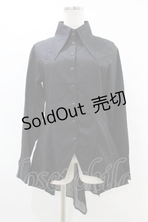 画像: BPN / 切替ロングシャツ  黒 H-25-07-11-1043-GO-BL-KB-ZH