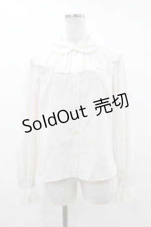 画像: Melody BasKet / Melodyレース長袖ブラウス M アイボリー H-25-07-11-1046-LO-BL-KB-ZH