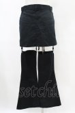 画像2: PEACE NOW / レッグカバー付レースアップパンツ  黒 H-25-07-11-1013-PU-PA-KB-ZH (2)