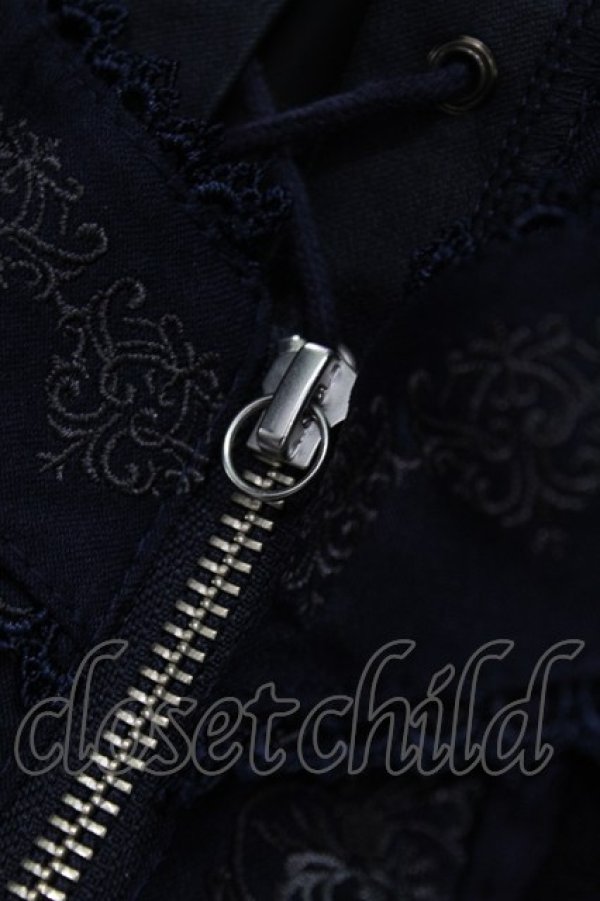 OZZ ANGELO / 薔薇刺繍ホルターベスト  紺 H-25-07-11-1014-OO-TO-KB-ZH OZZ ANGELO / 薔薇刺繍ホルターベスト 紺 H-25-07-11-1014-OO-TO