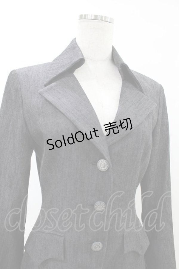 画像4: Moi-meme-Moitie / 燕尾ロングジャケット 2 グレー H-25-07-11-1016-MO-JA-KB-ZH (4)