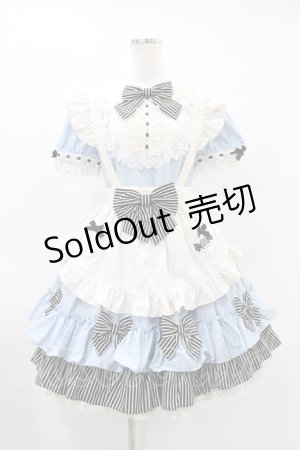 画像: Melody BasKet / DREAMY ALICEワンピース＆カチューシャ  サックス H-25-07-11-1018-LO-OP-KB-ZH