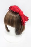 画像1: Melody BasKet / Dollyリボンカチューシャ  レッド H-25-07-11-1003-LO-AC-KB-ZH (1)