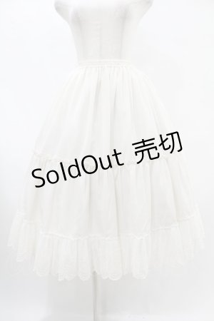 画像: Melody BasKet / Melodyレースペチコート  アイボリー H-25-07-11-1026-LO-SK-KB-ZH