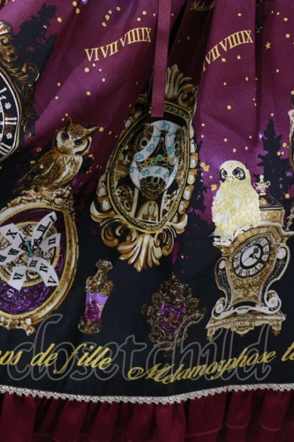 画像5: metamorphose / Clock Forest Night フリルジャンパースカート サイズ1 ダリアパープル(Dahlia Purple) H-25-07-11-069-ME-OP-NS-ZH (5)