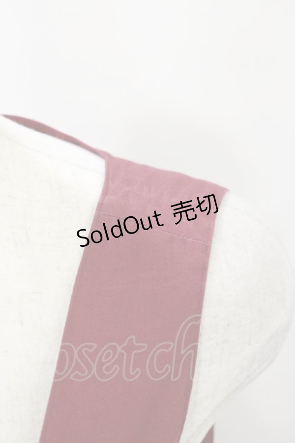 画像5: metamorphose / 共フリル編み上げジャンパースカート（2006年） Free ワイン H-25-07-11-073-ME-OP-NS-ZH (5)