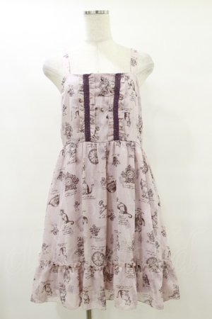 画像: axes femme / キャットジャンパースカート M ピンク H-25-07-11-078-AX-OP-YZ-ZH