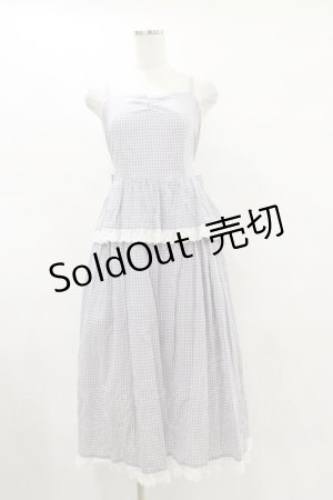 画像: Fi.n.t / ギンガムチェックティアードキャミワンピース Free L/GY×WH H-25-07-11-081-CA-OP-NS-ZH