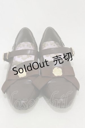 画像: m petit by misako / NINA'Sコラボパンプス L ブラウン H-25-07-11-018-LO-SH-NS-ZH