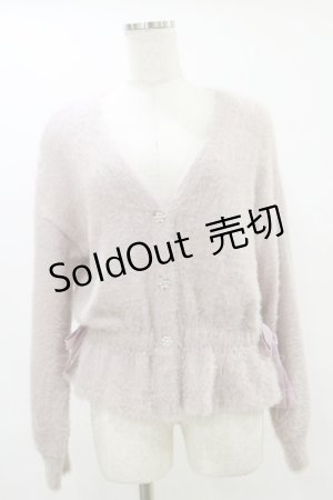 画像: Ank Rouge / ビジューボタンフェザーカーデ M ピンク H-25-07-11-024-CA-TO-NS-ZT079