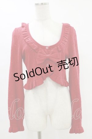 画像: metamorphose / ハートすかしあみボレロ Free レッド H-25-07-11-025-ME-TO-NS-ZH