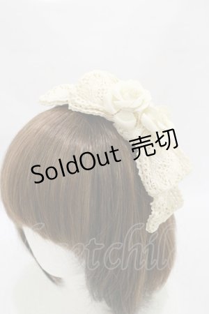 画像: Victorian maiden / レースリボンローズカチューシャ  生成り H-25-07-11-004-CL-AC-NS-ZH