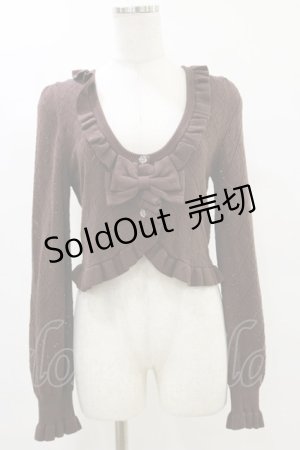 画像: metamorphose / ハートすかしあみボレロ Free ブラウン H-25-07-11-028-ME-TO-NS-ZH
