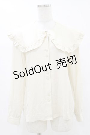 画像: Fi.n.t / フリル使いビッグカラーブラウス Free L/BEIGE H-25-07-11-034-CA-BL-NS-ZH