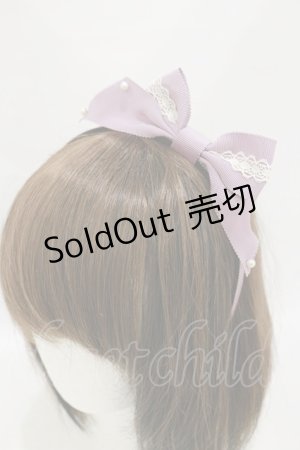 画像: Innocent World / トーションレースとパールのカチューシャ  ラベンダー H-25-07-11-006-IW-AC-NS-ZH