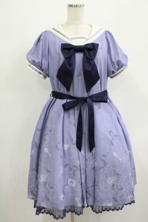画像: axes femme kawaii / 星座柄セーラーワンピース M ブルー H-25-07-12-027-AX-OP-NS-ZH