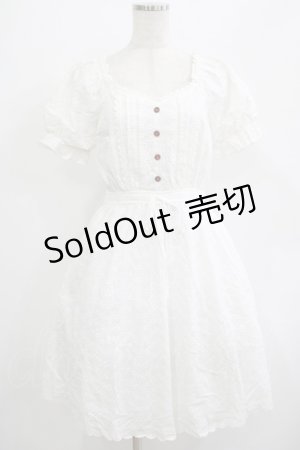 画像: axes femme POETIQUE / 【柴田あやなさんコラボ】コットンレースワンピース M オフ H-25-07-12-028-AX-OP-NS-ZH