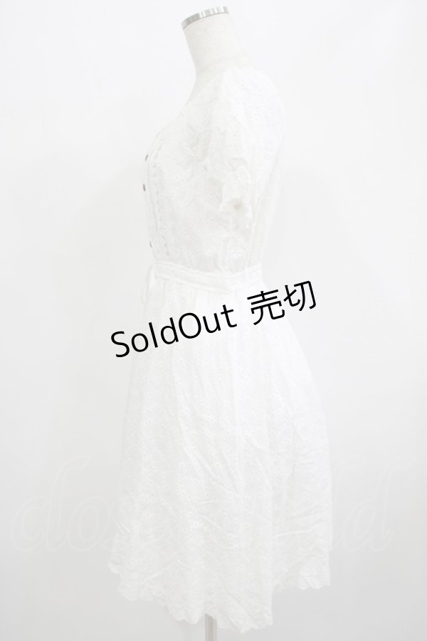 画像2: axes femme POETIQUE / 【柴田あやなさんコラボ】コットンレースワンピース M オフ H-25-07-12-028-AX-OP-NS-ZH (2)