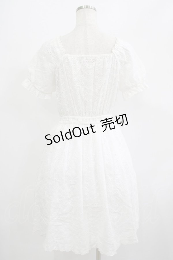 画像3: axes femme POETIQUE / 【柴田あやなさんコラボ】コットンレースワンピース M オフ H-25-07-12-028-AX-OP-NS-ZH (3)