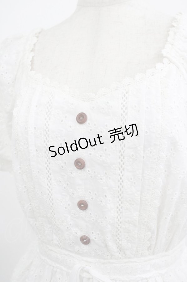 画像4: axes femme POETIQUE / 【柴田あやなさんコラボ】コットンレースワンピース M オフ H-25-07-12-028-AX-OP-NS-ZH (4)