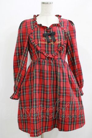 画像: Ank Rouge / ハートメッセージワンピース M レッド H-25-07-12-031-CA-OP-NS-ZH
