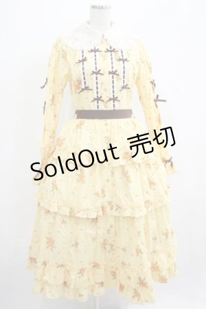 画像: Innocent World / 金木犀ドレス L イエロー×生成/Yellow×Beige H-25-07-12-004-IW-OP-NS-ZH