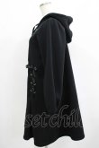 画像2: axes femme POETIQUE / レースアップパーカーワンピース M ブラック H-25-07-12-035-AX-OP-NS-ZH (2)