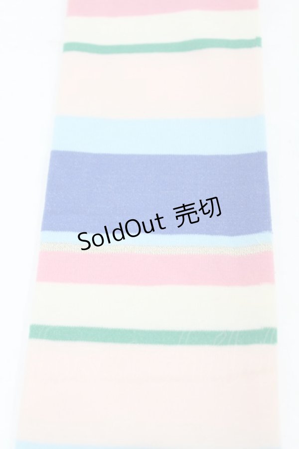 画像2: Emily Temple cute / マルチボーダーニーソックス   H-25-07-12-1008-ET-ZA-KB-ZH (2)