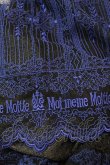 画像5: Moi-meme-Moitie / 燭台エンブレムゲート2Wayエプロンドレス  ブラック×ブルー H-25-10-24-030-MO-OP-KB-ZH (5)