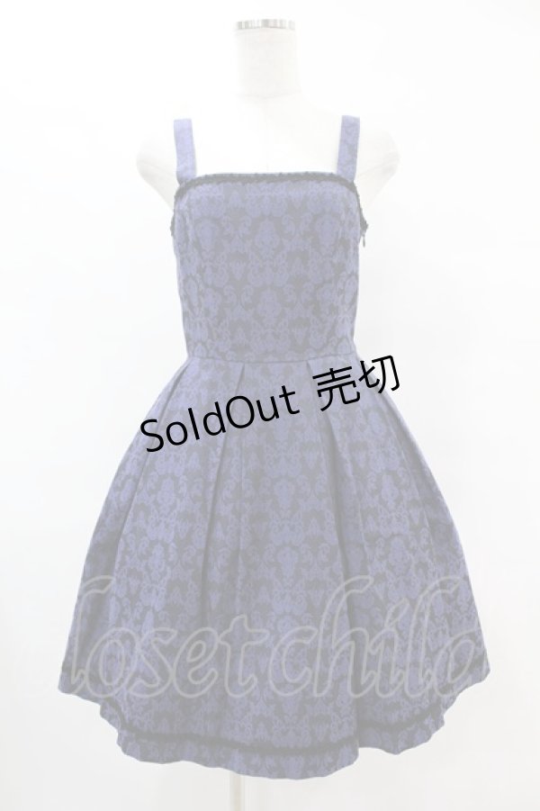 画像1: Moi-meme-Moitie / ジャガードジャンパースカート 2 ネイビー H-25-07-12-1026-MO-OP-KB-ZH (1)