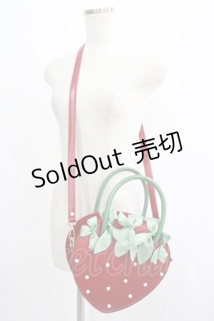 画像: Lovely Lota（海外ロリータブランド） / いちごショルダーバッグ  レッド H-25-07-12-056-PU-BG-NS-ZH