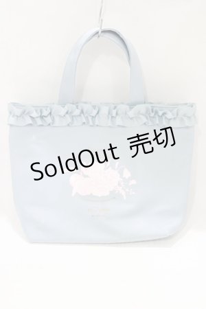 画像: m petit by misako / NINA’Sコラボプリントトートバッグ  サックス H-25-07-12-058-LO-BG-NS-ZH